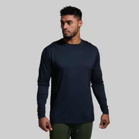 Athleisure Long Sleeve Crew (Black)