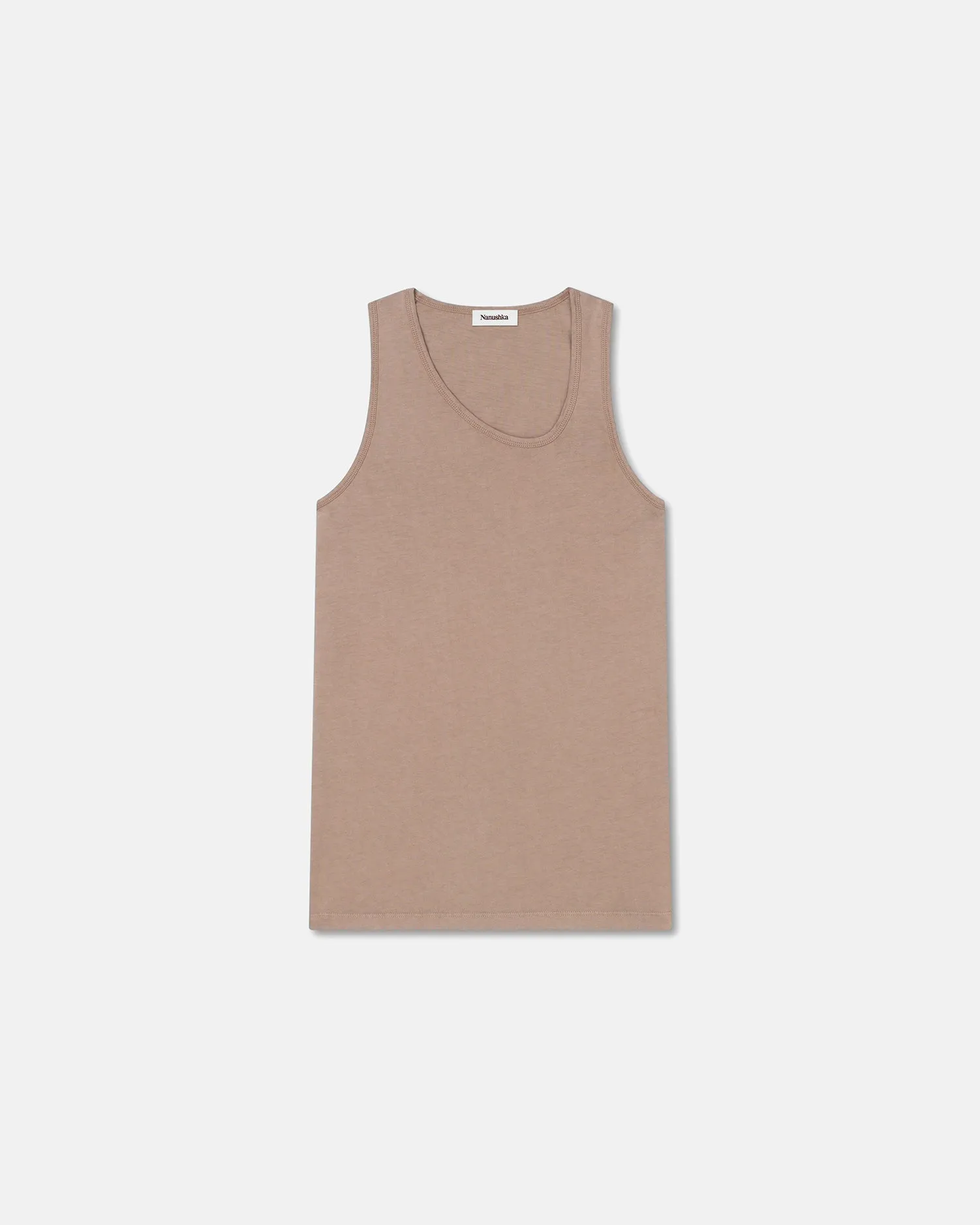 Aziz - Organically Grown Cotton Tank Top - Nut