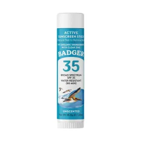 Badger Active Mineral Sunscreen Stick SPF 35