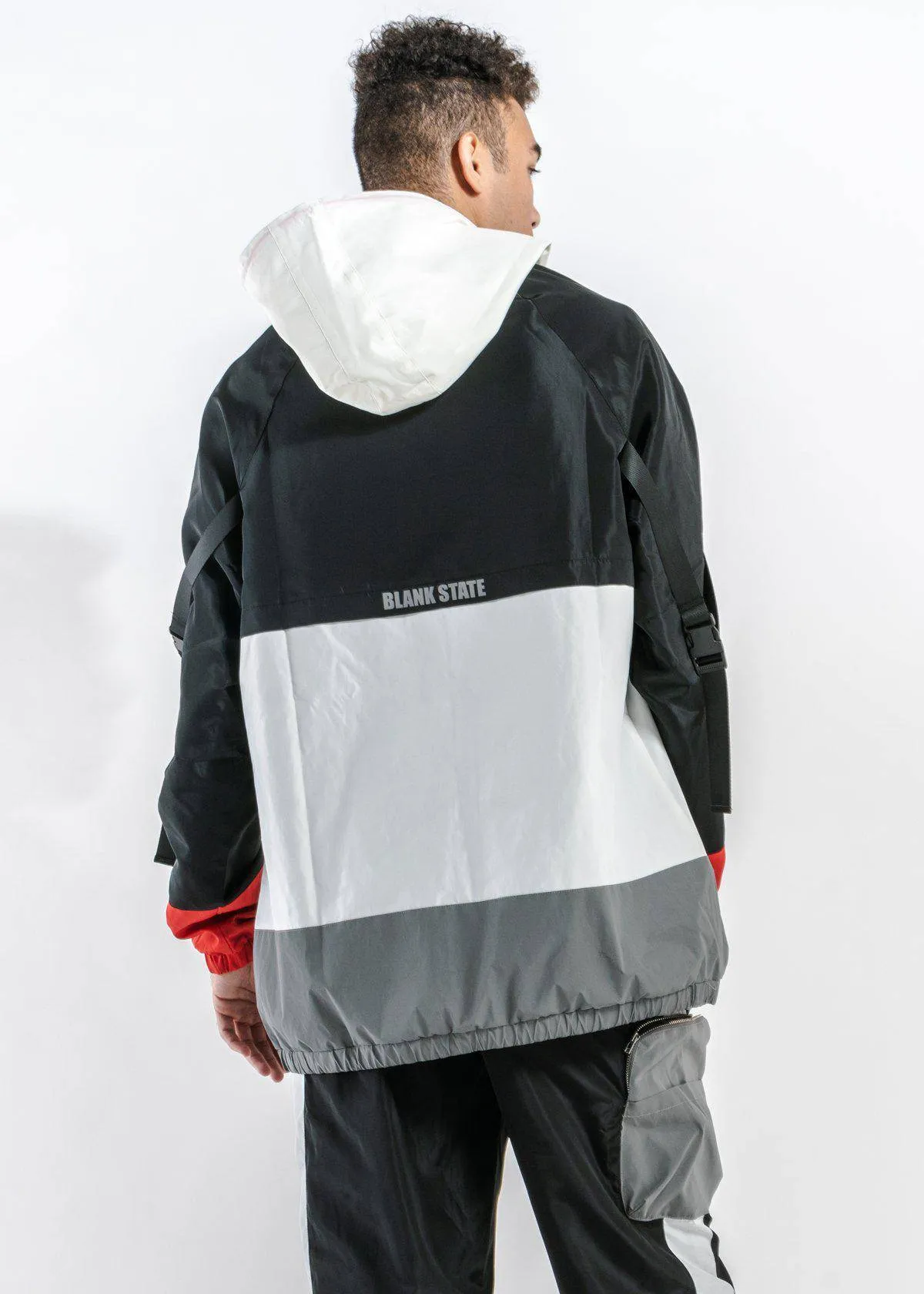 Blank State Men's Glow in the Dark Anorak in White