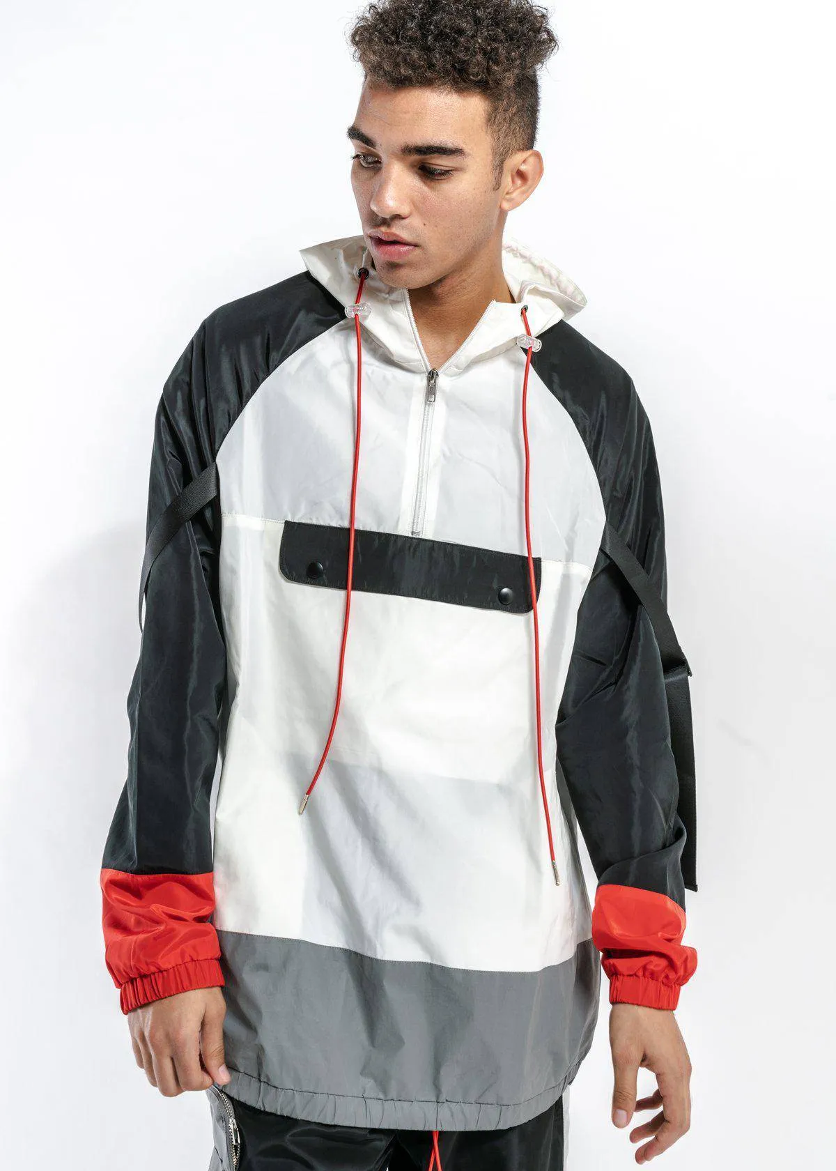 Blank State Men's Glow in the Dark Anorak in White