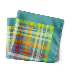 Chokore Multicolor Silk Pocket Square from the Plaids Line