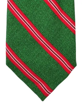 Church's Tie Green Hot Pink Stripes FINAL SALE