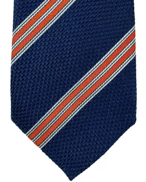 Church's Tie Navy Orange Stripes SALE