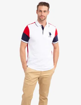 COLORBLOCK PIQUE POLO SHIRT