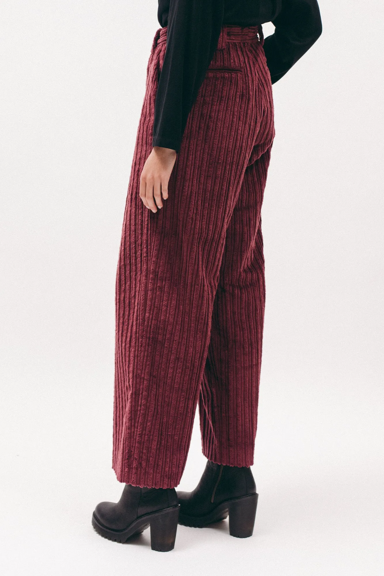 Cord Trouser - Dark Rose