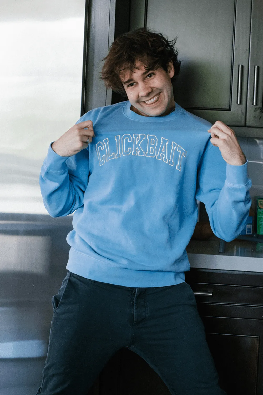 David Dobrik Blue Sunrise Clickbait Sweater