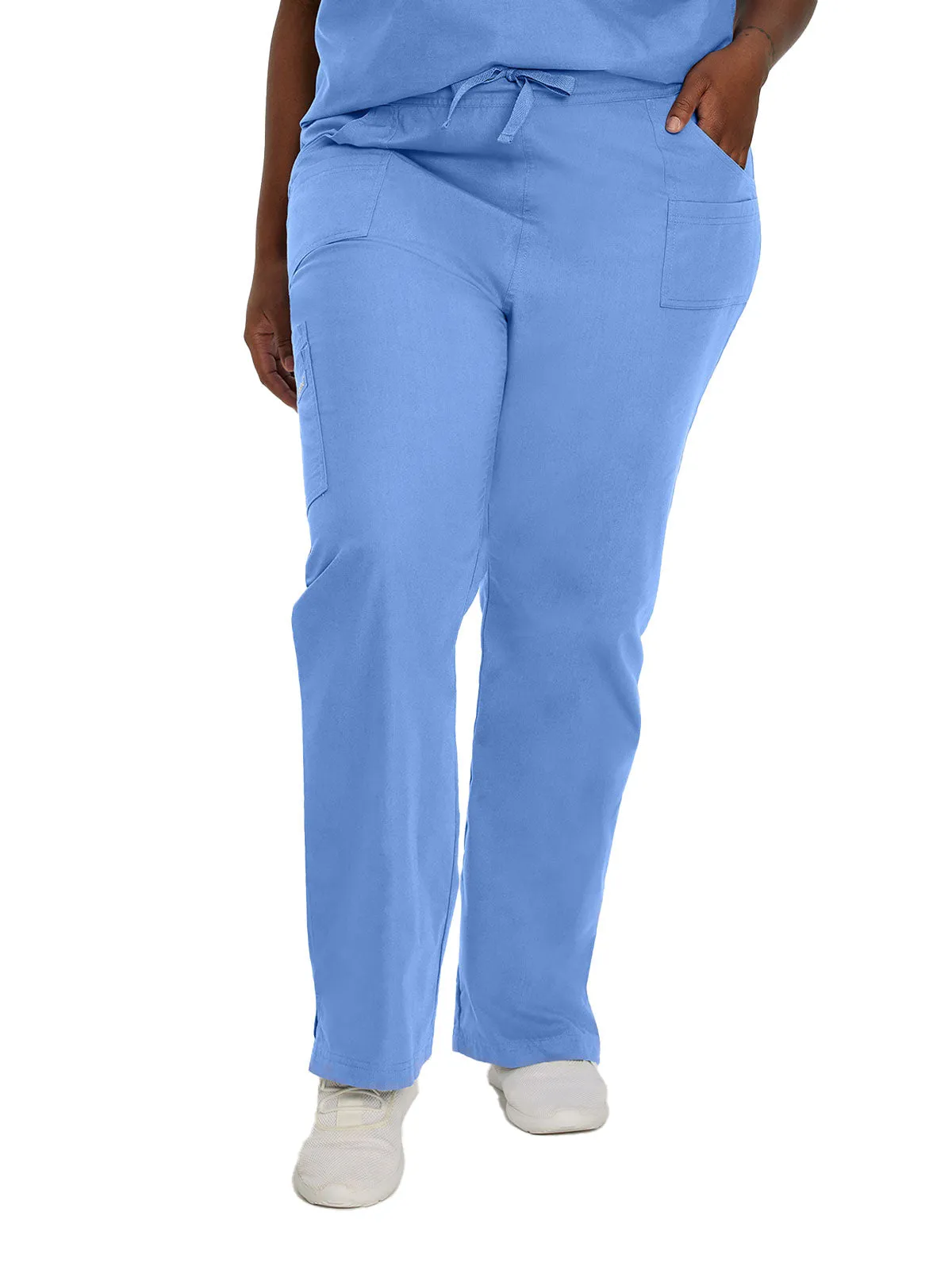 Essentials - Women's Straight-Leg Cargo Scrub Pants