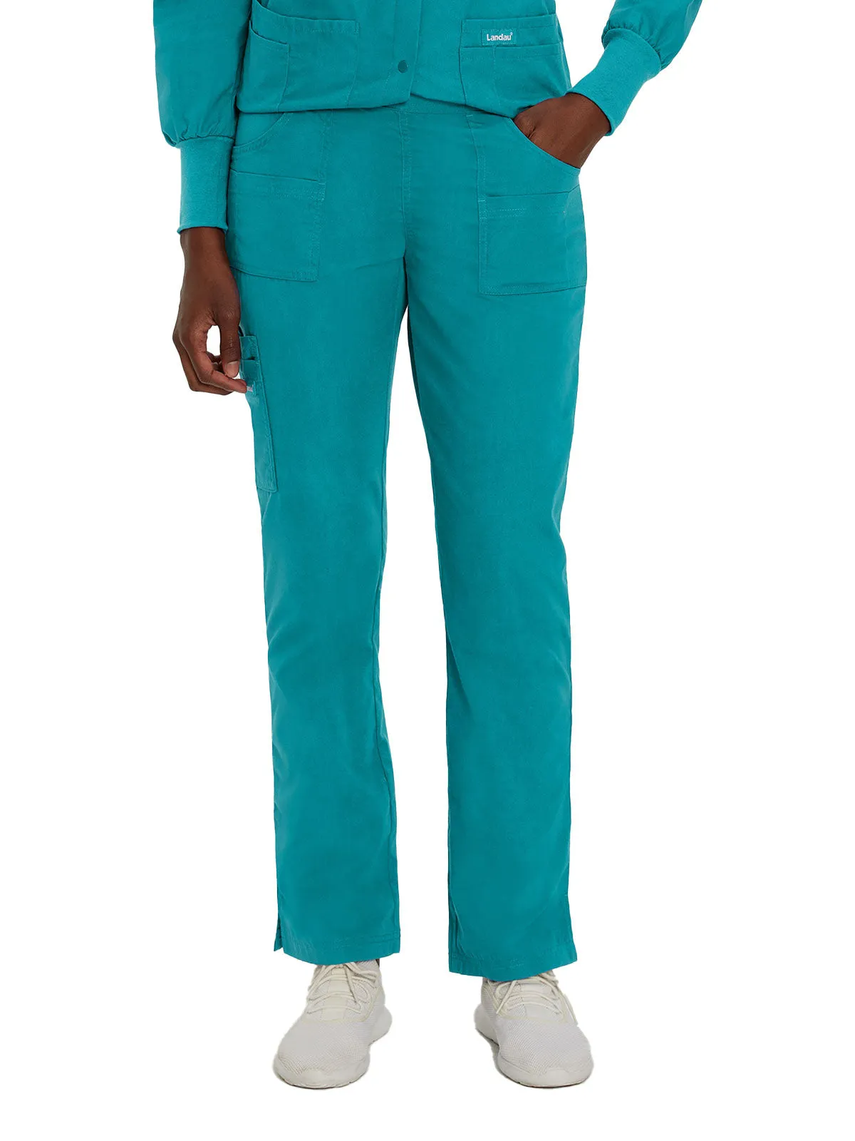 Essentials - Women's Straight-Leg Cargo Scrub Pants