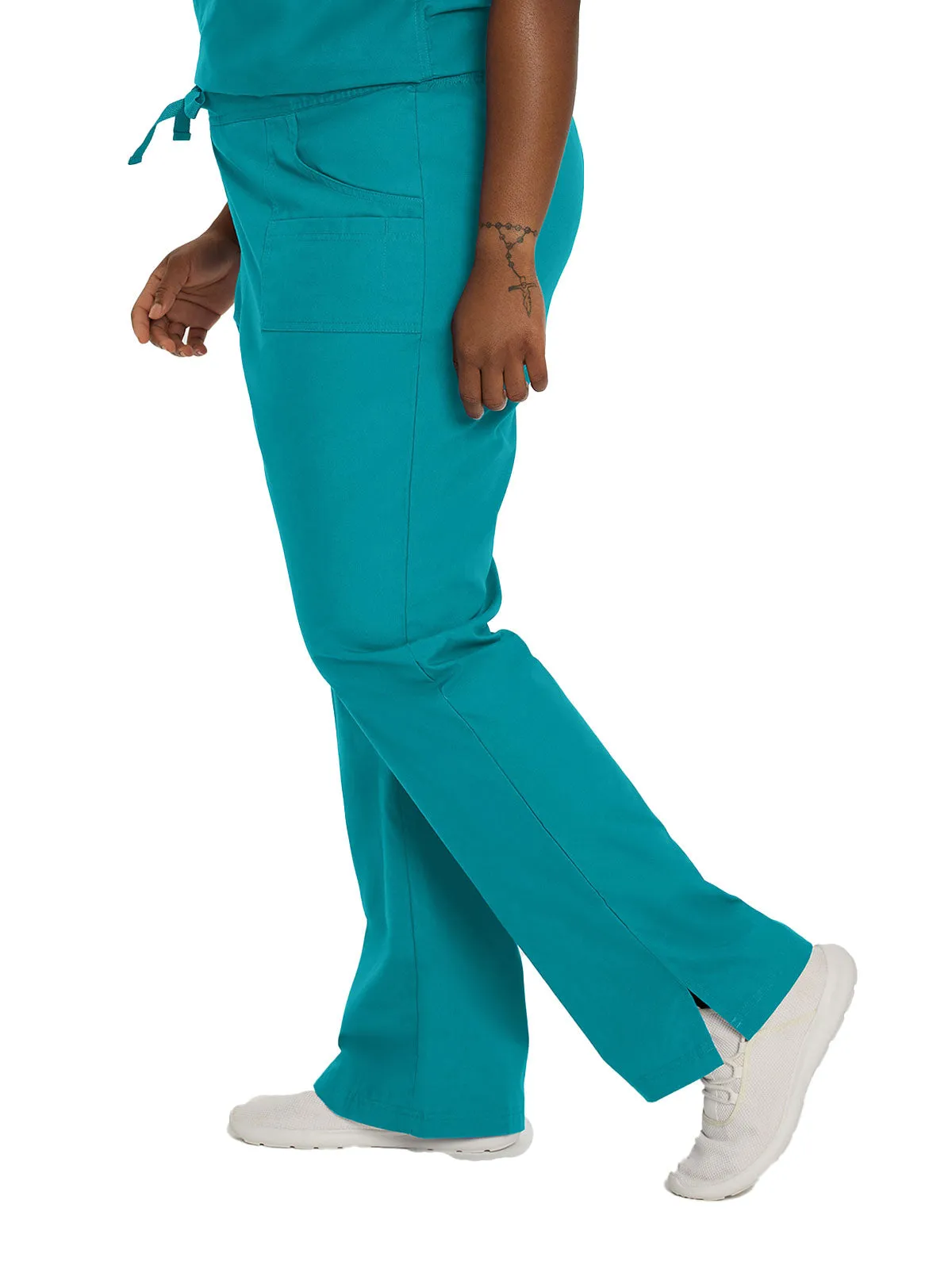 Essentials - Women's Straight-Leg Cargo Scrub Pants