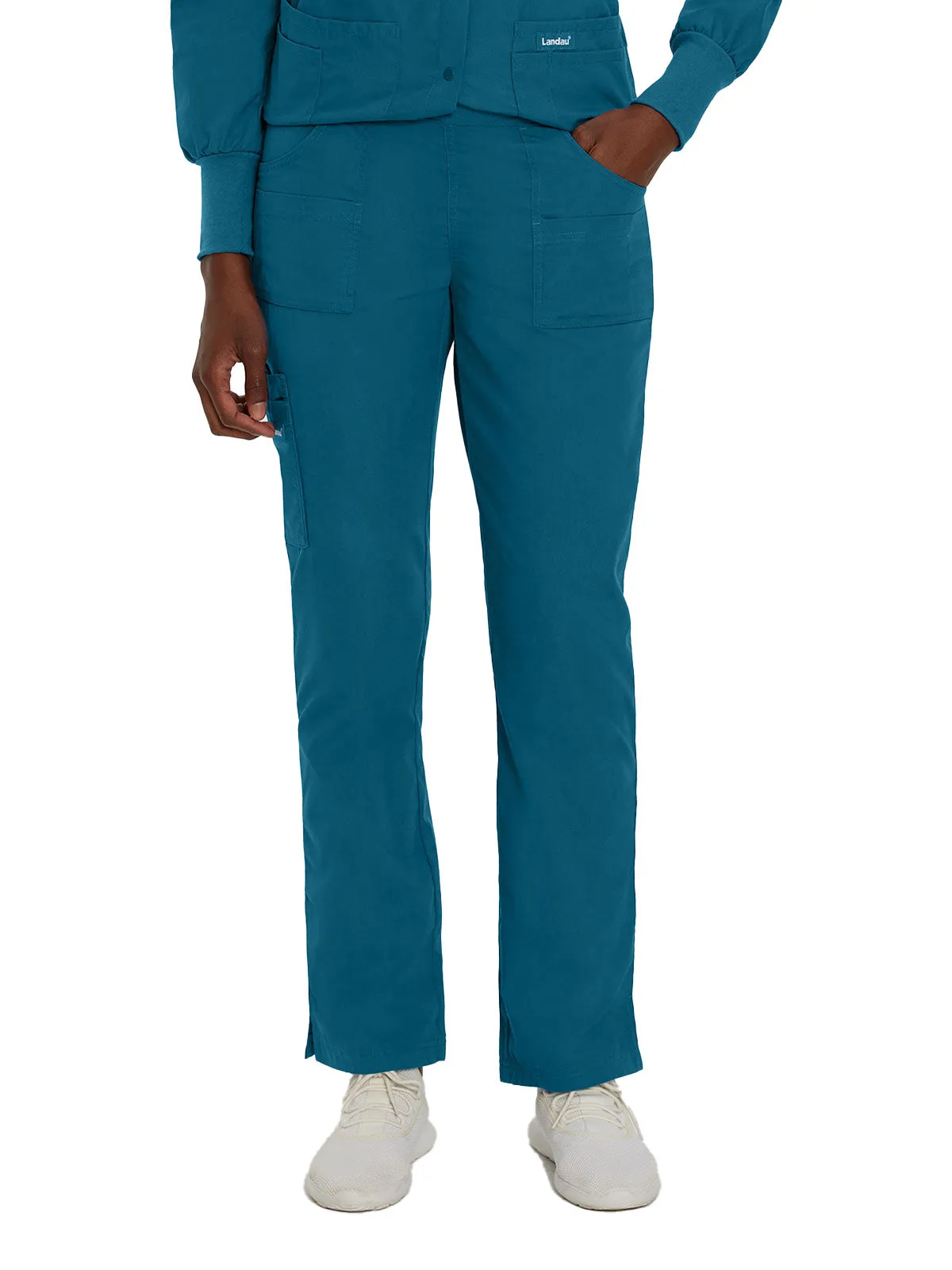 Essentials - Women's Straight-Leg Cargo Scrub Pants