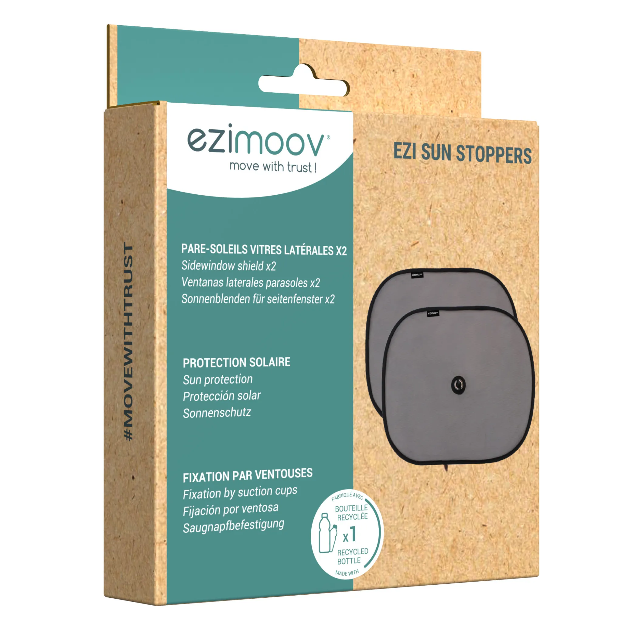 Ezimoov | Car Window Suction Cup Sun Shade