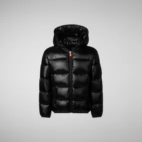 Black Animal-Free Puffer Jacket for Girls: Kate