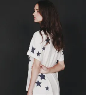 Hye Park and Lune Stella Short Sleeve White/Navy