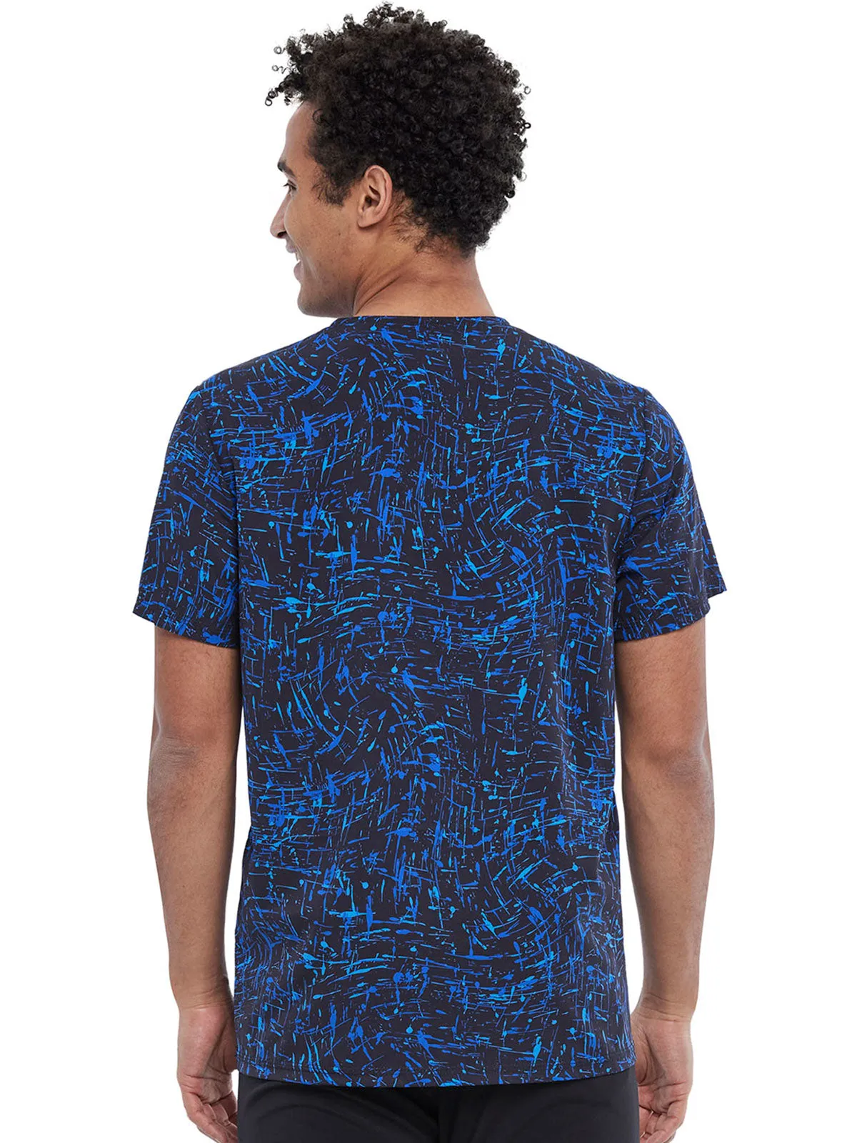 Infinity - Men's V-Neck Tuckable Print Top