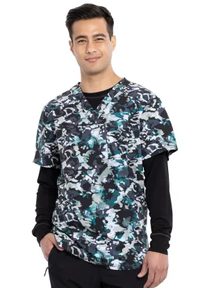 Infinity - Men's V-Neck Tuckable Print Top