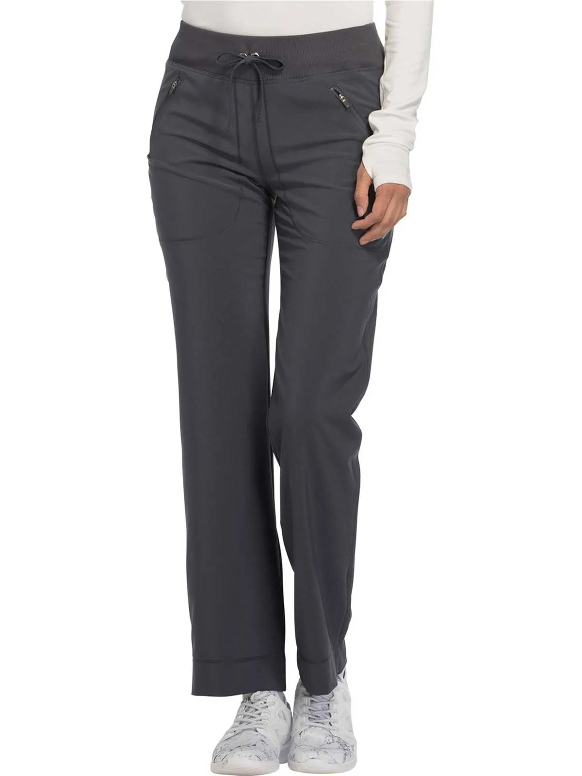 Infinity -  Women Mid Rise Tapered Leg Drawstring Pants