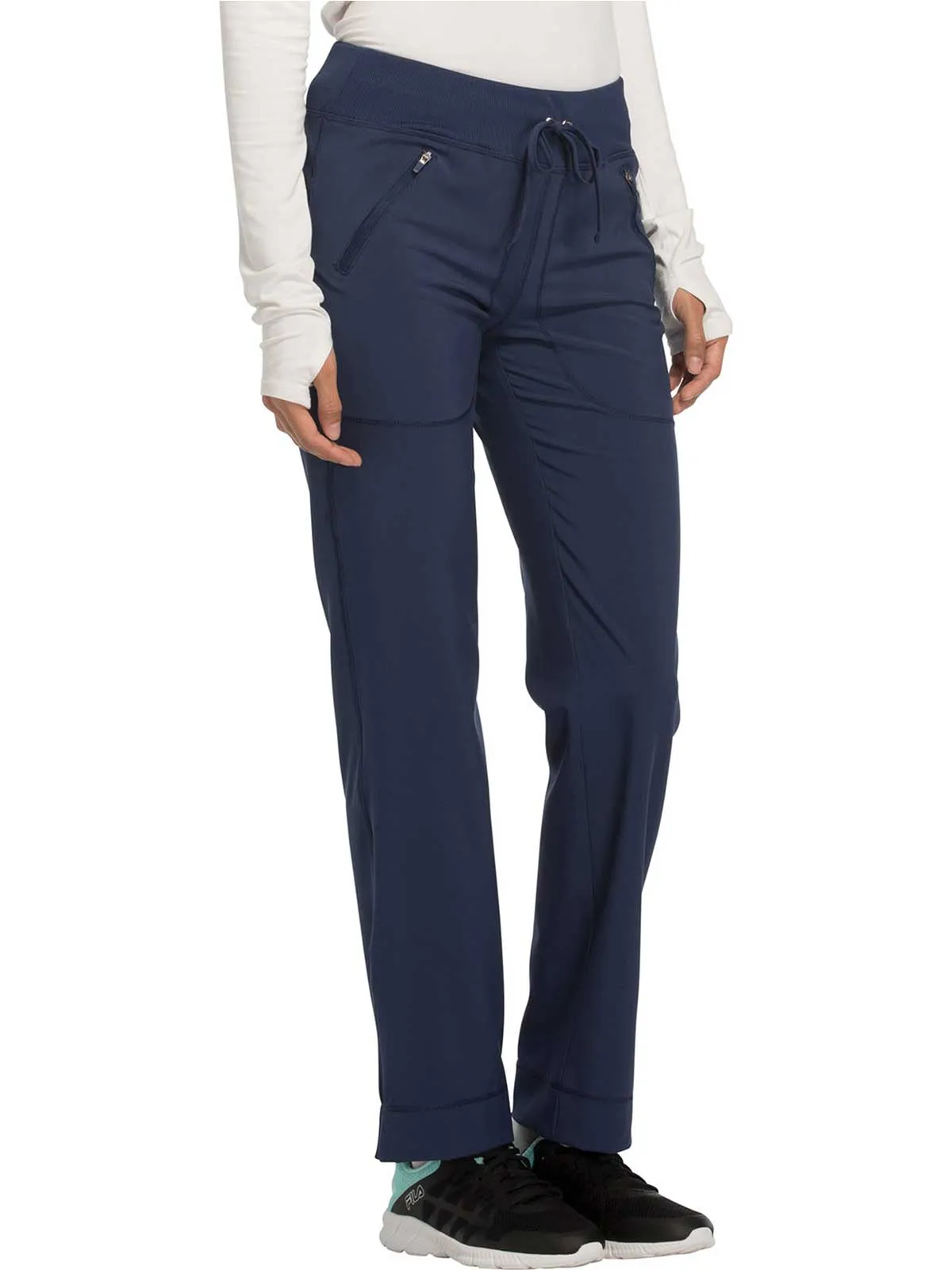 Infinity -  Women Mid Rise Tapered Leg Drawstring Pants