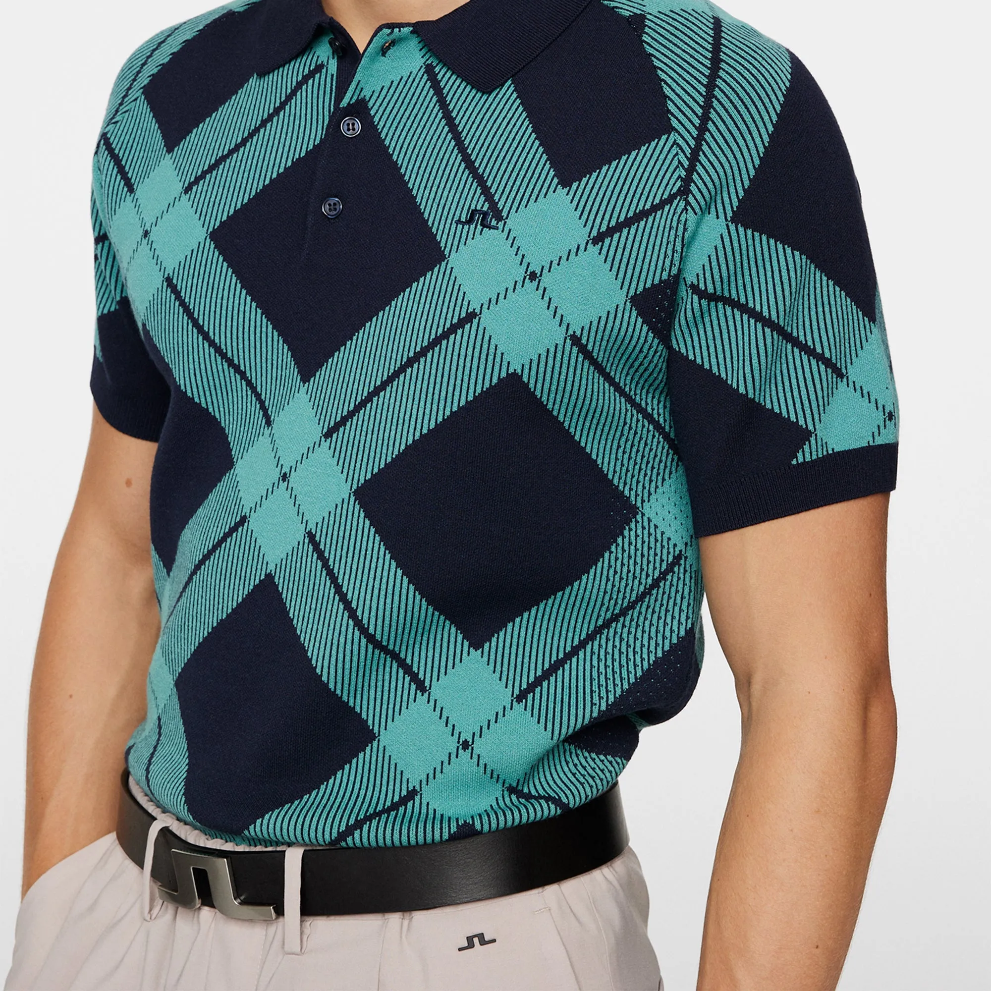 J.Lindeberg Golf x Glenmuir Martin Knitted Polo Shirt