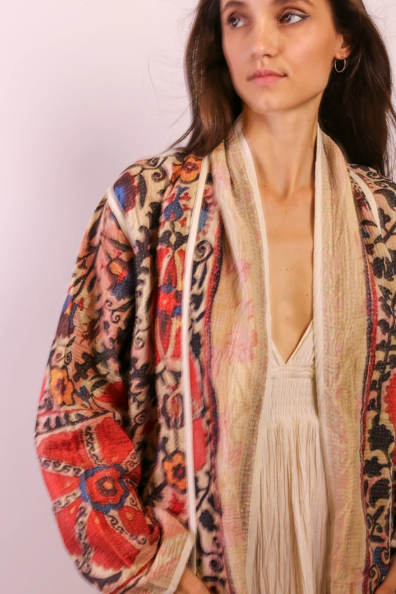 KANTHA JACKET COAT KIBI