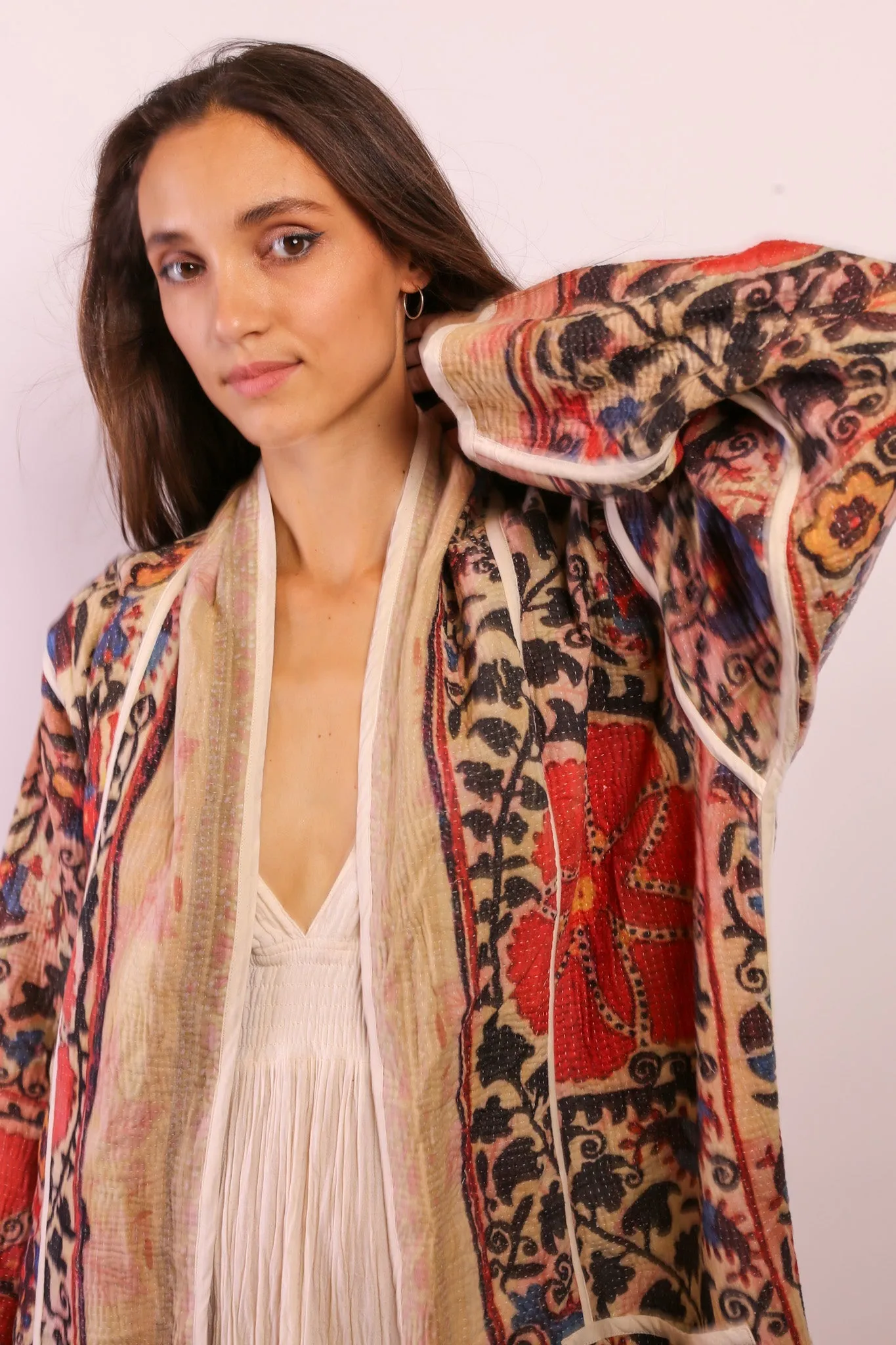 KANTHA JACKET COAT KIBI