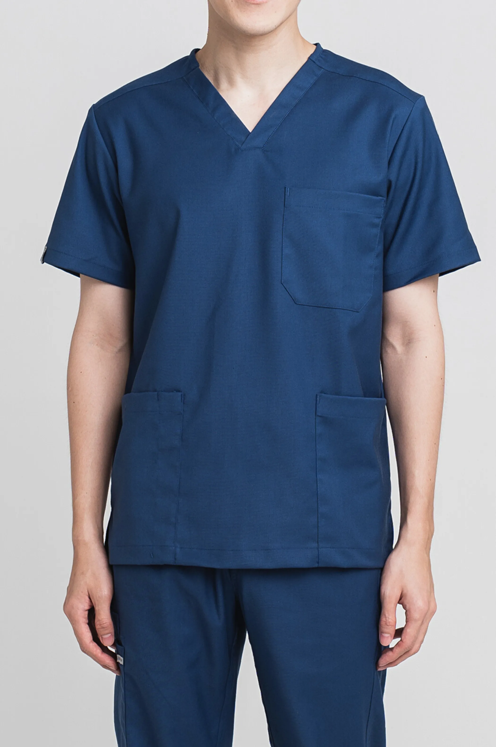 Lucas Blue Scrub Top, Men