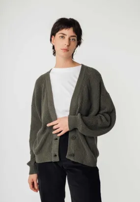 Womens MELAWEAR Neesha Premium Blend Cardigan in Green