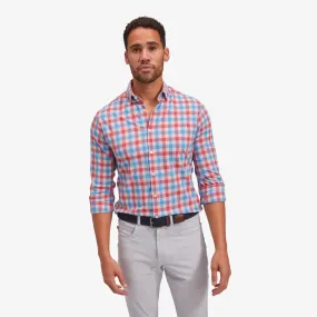 Men's Mizzen   Main | Leeward Dress Shirt | Red Blue Multi Large Check