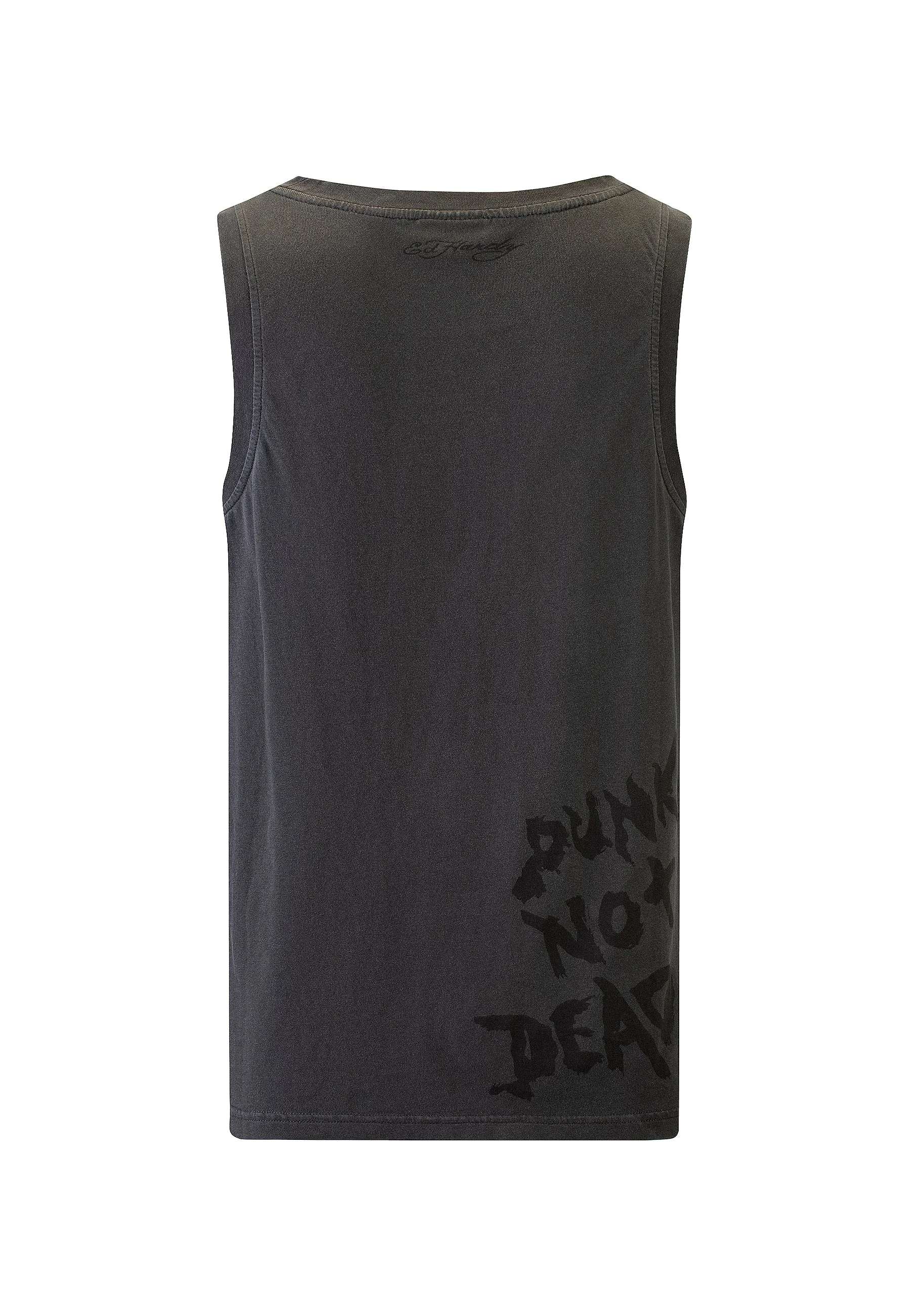 Mens Punks Not Dead Tank Top Vest - Charcoal