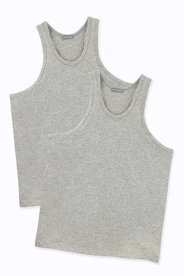 Men's Supima Round-neck Tank Top (2pcs)