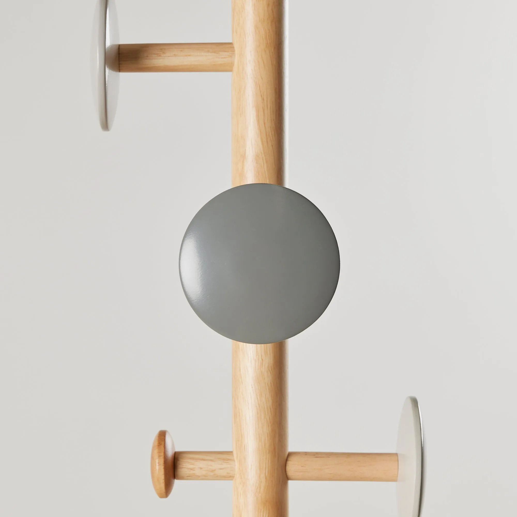 Mid C Coat Stand - Black/Natural/Grey