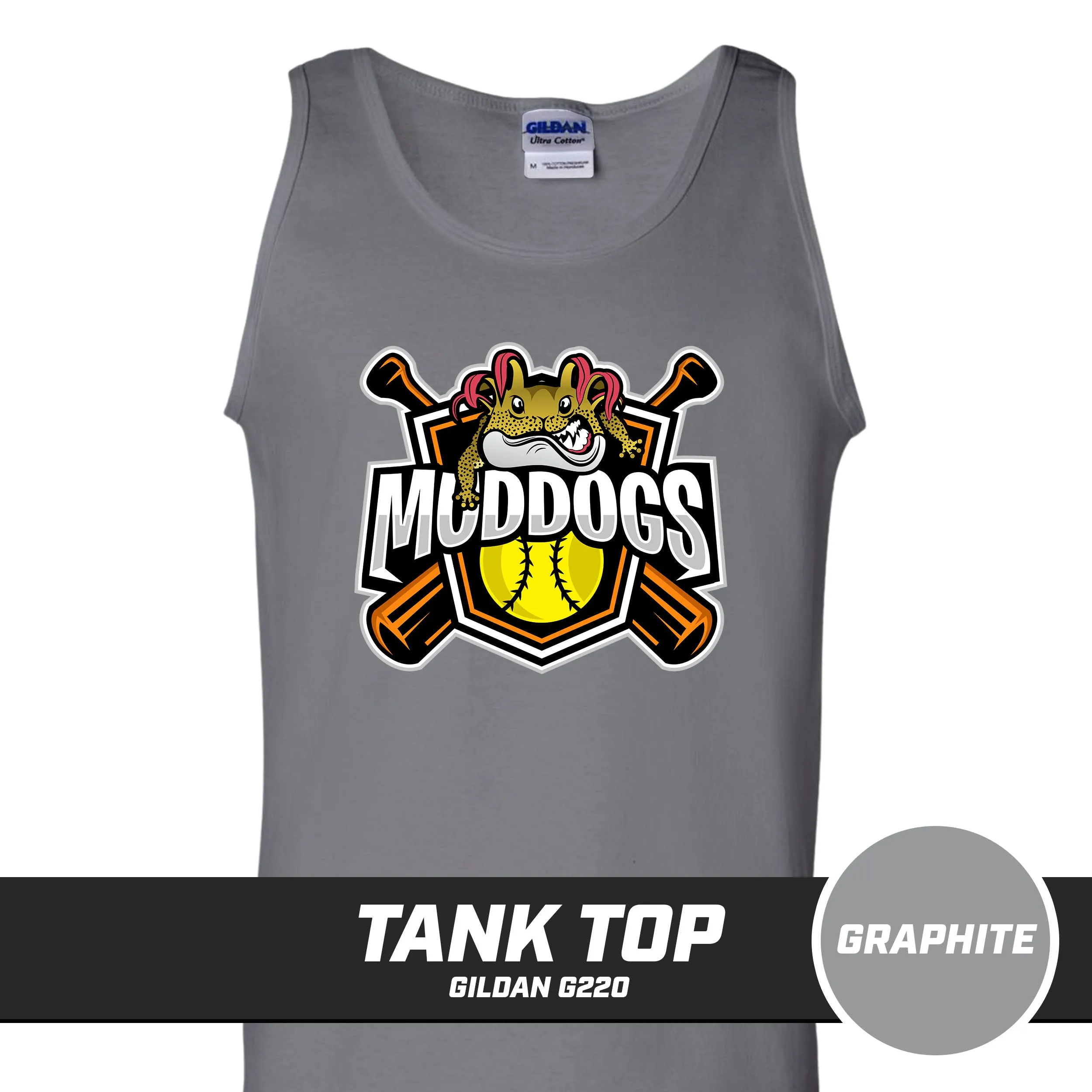 Muddogs Baseball - Tank Top Gildan G220