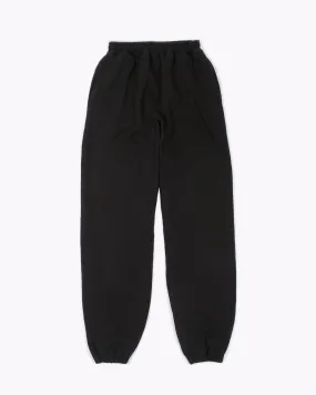 Natural Dyed Fleece Trouser - Black