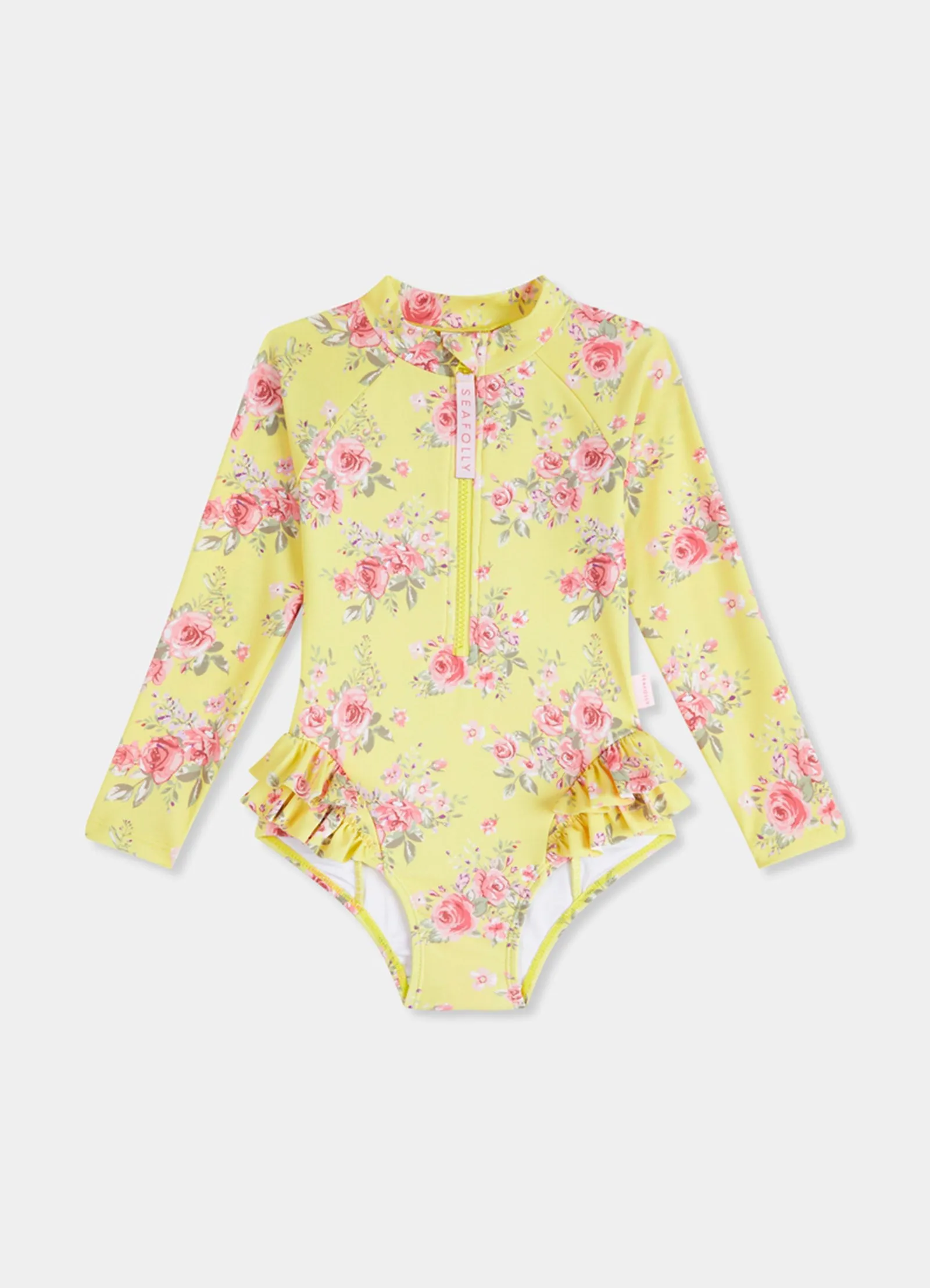 Paradise Garden Girls Ruffle Hip Paddlesuit - Floral