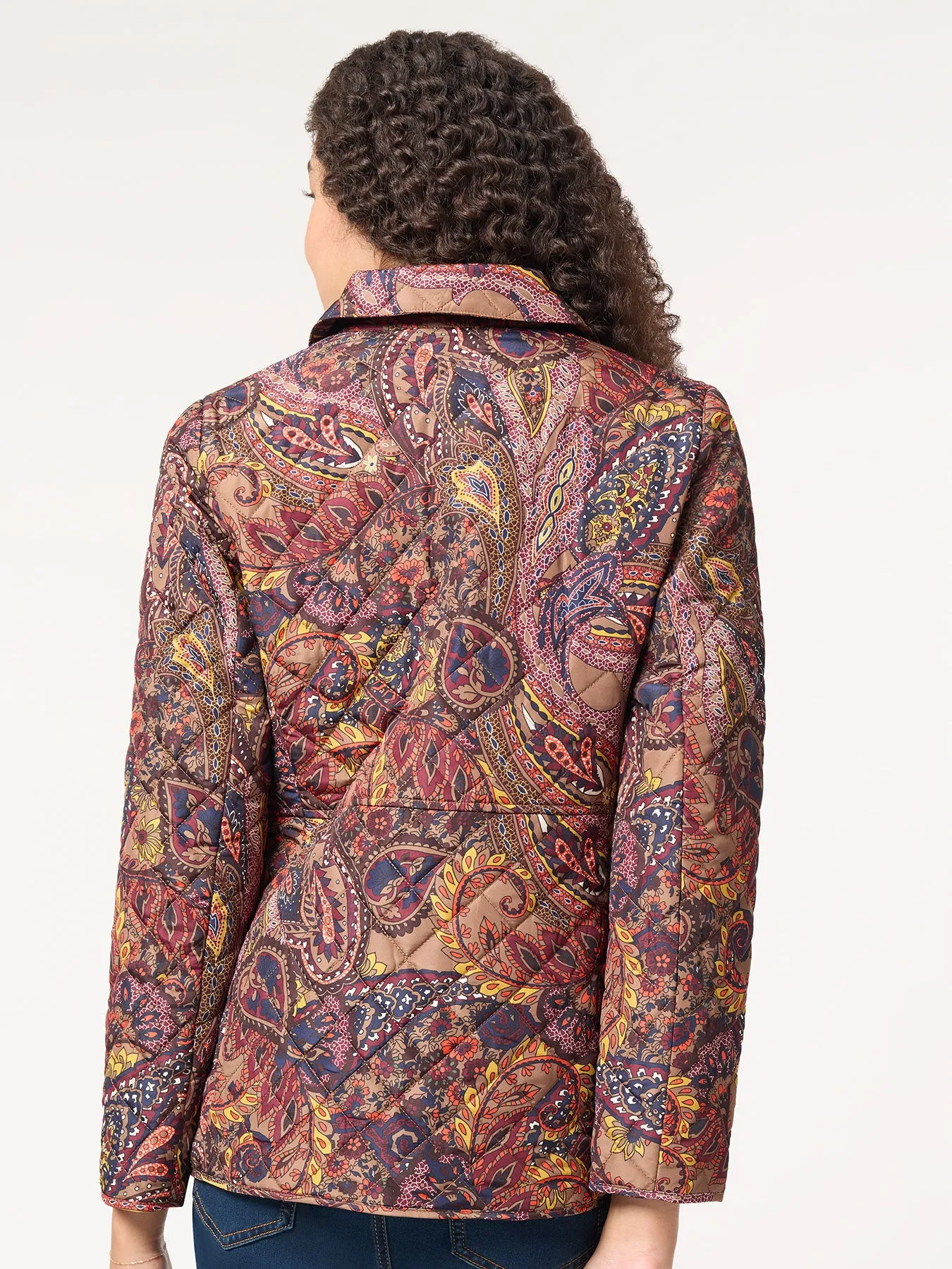 Petite Printed Quilted Jacket