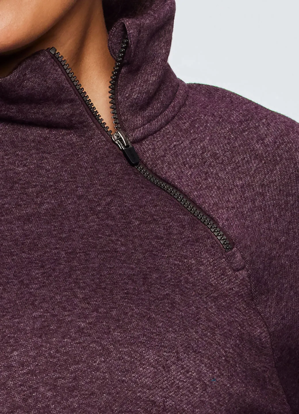 Plus Prime Ready To Roll Fleece Zip Mock Neck Pullover