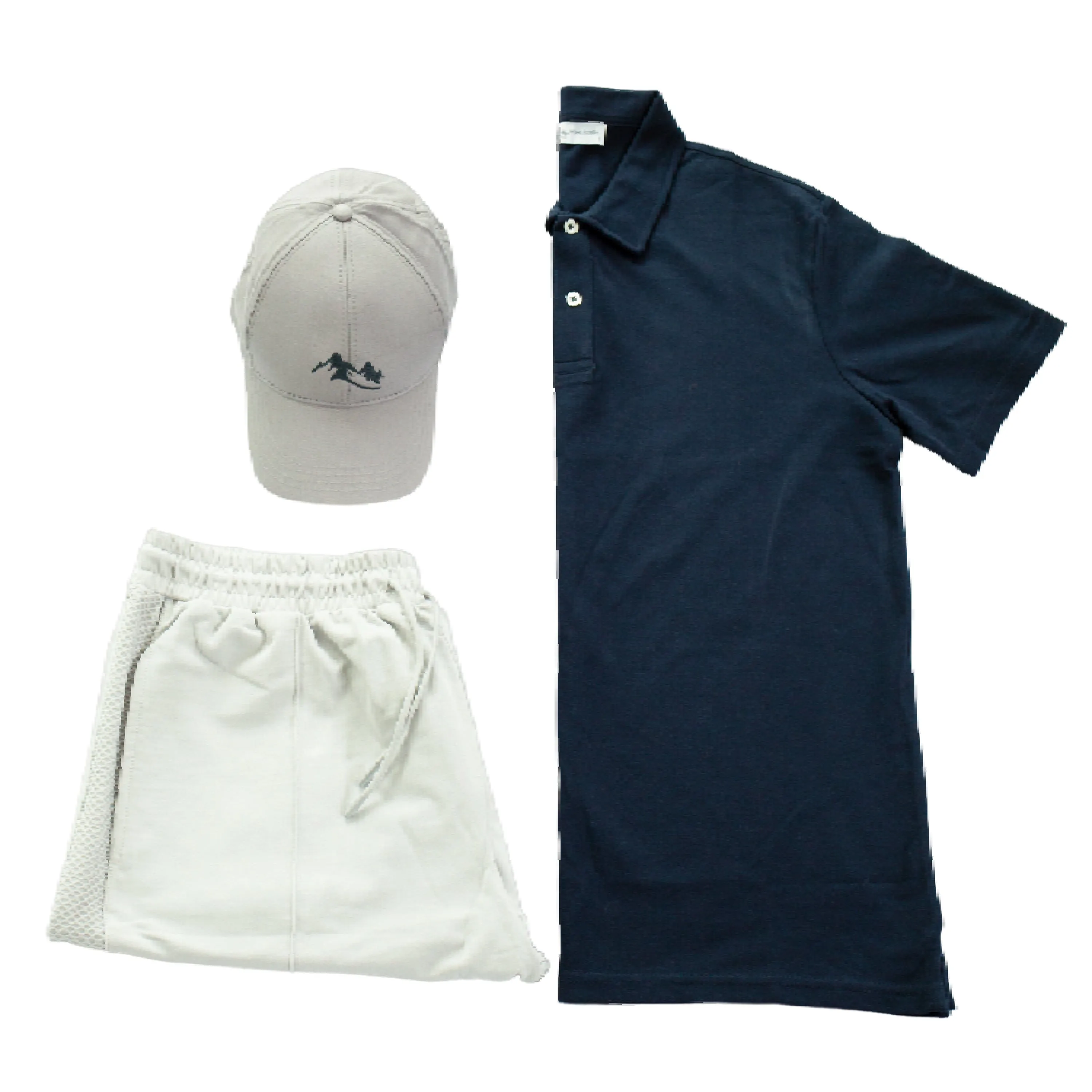 Polo T-Shirt, Bermuda Short and Hat Set (3-Piece)