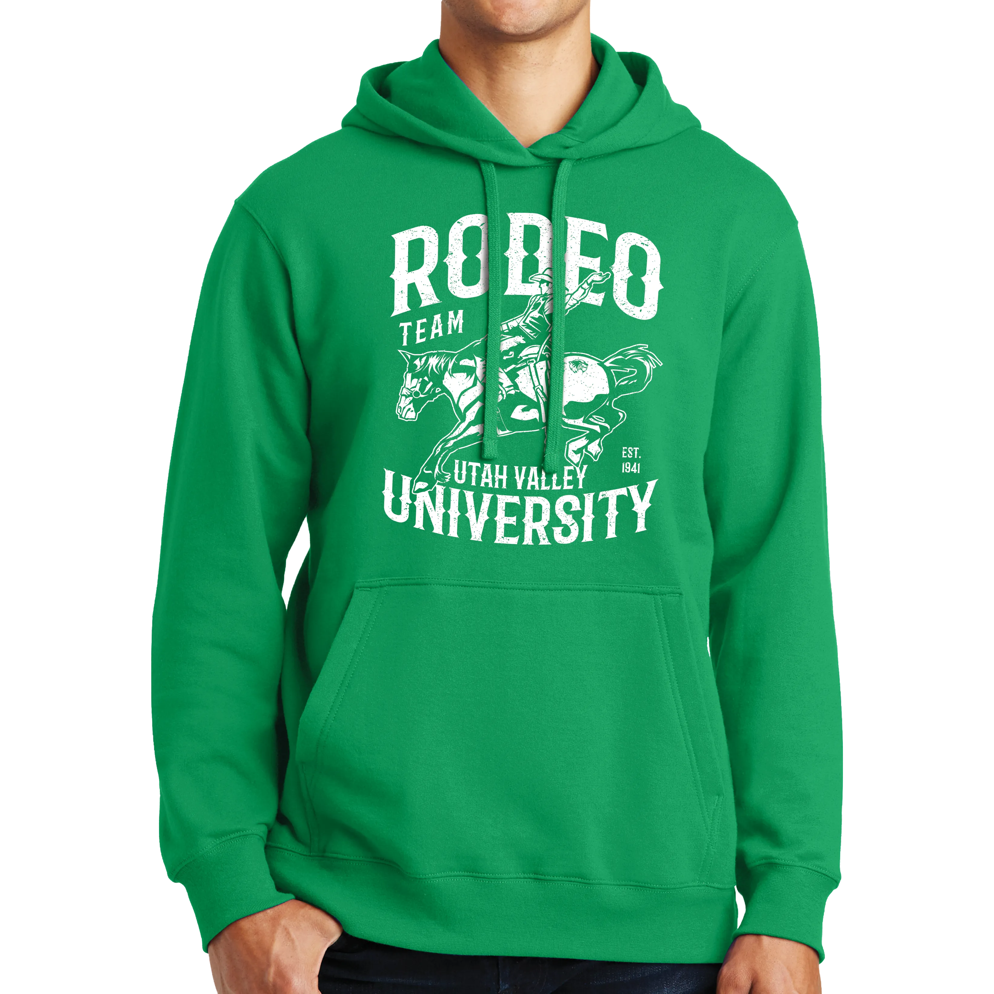 Port & Company Fan Favorite Fleece Pullover Hooded Sweatshirt- UVU Rodeo