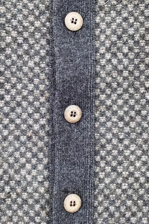 Possum Merino Multitone Cardigan with Buttons