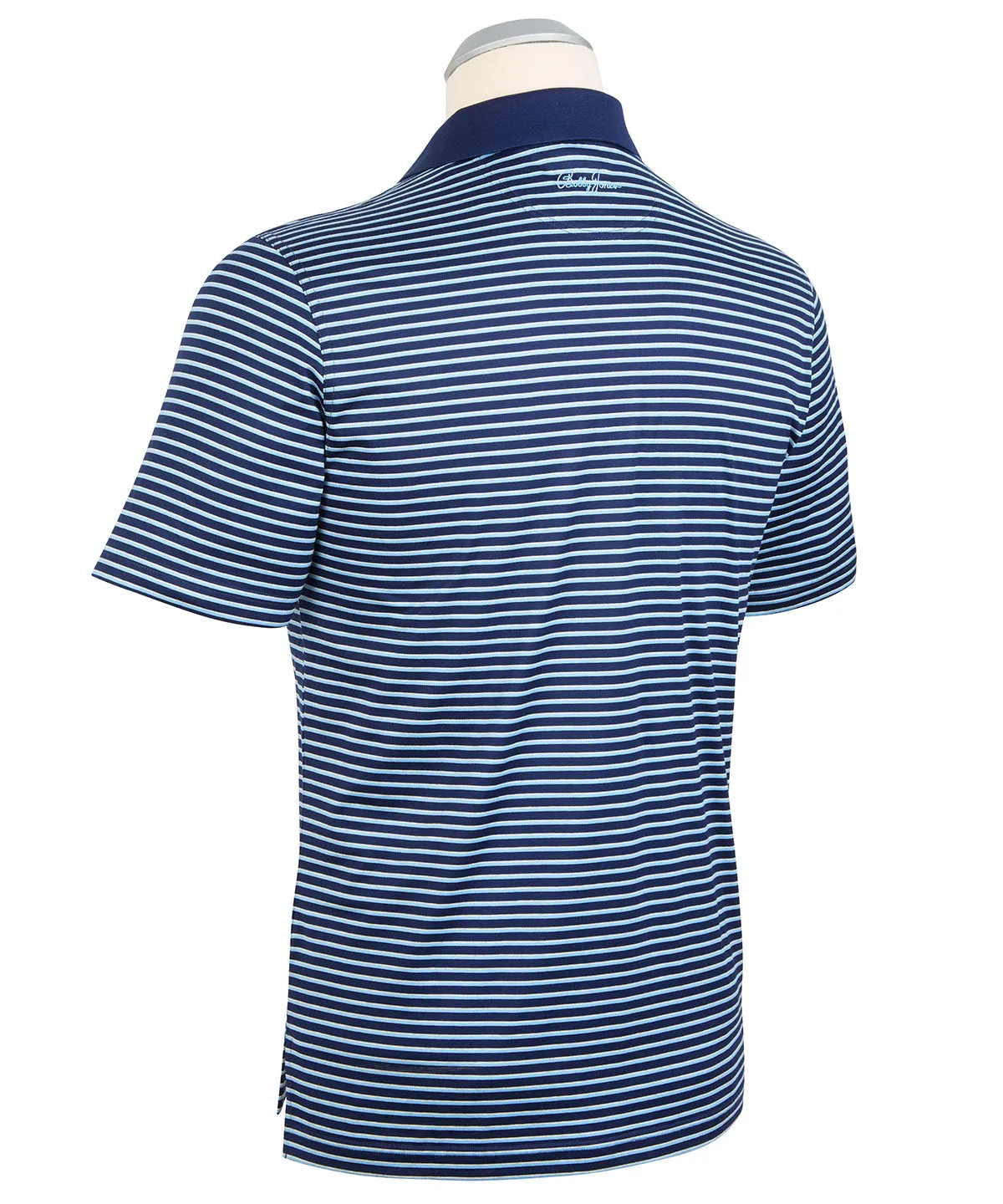 Signature 100% Mercerized Cotton Robson Stripe Polo Shirt