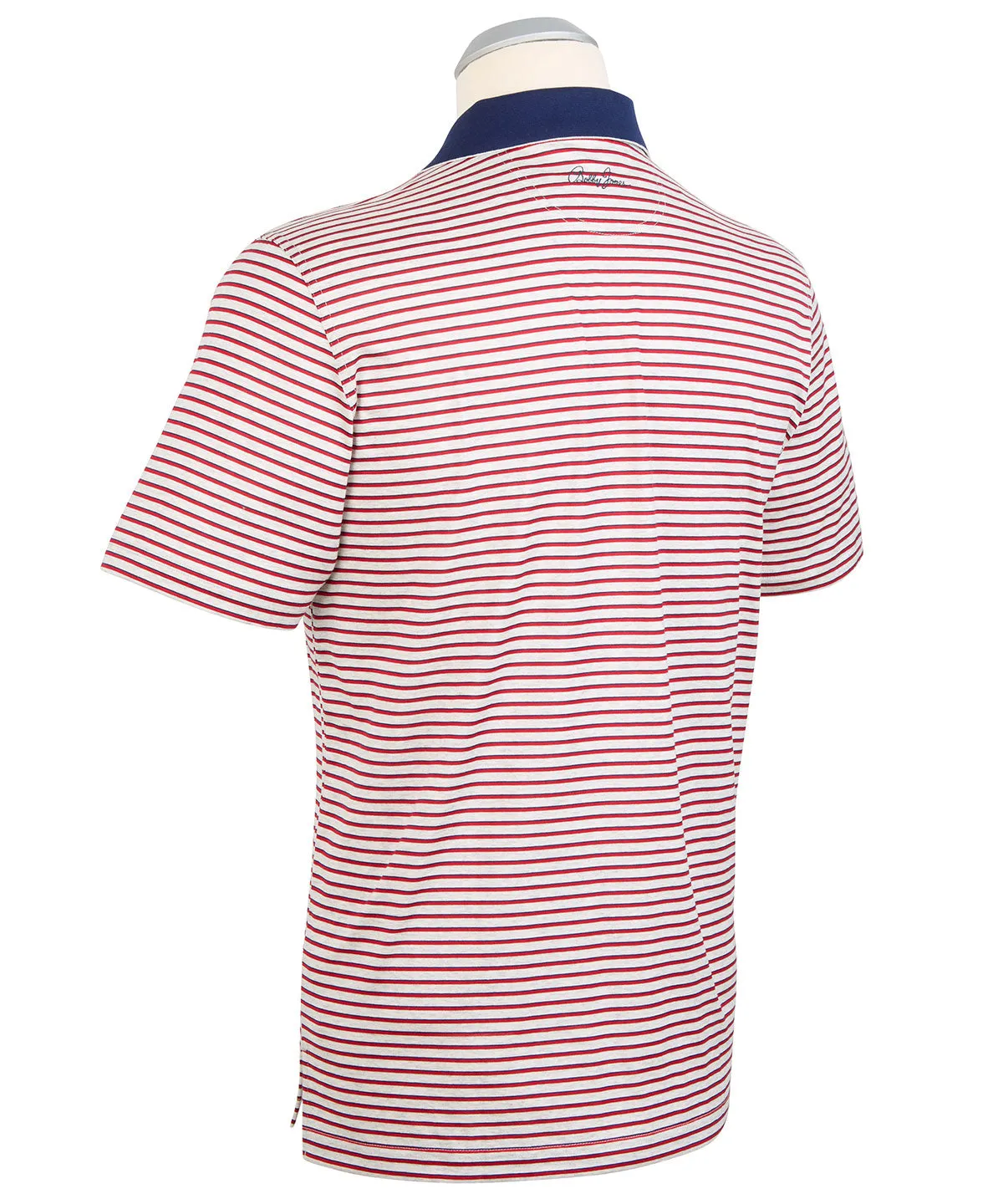 Signature 100% Mercerized Cotton Robson Stripe Polo Shirt