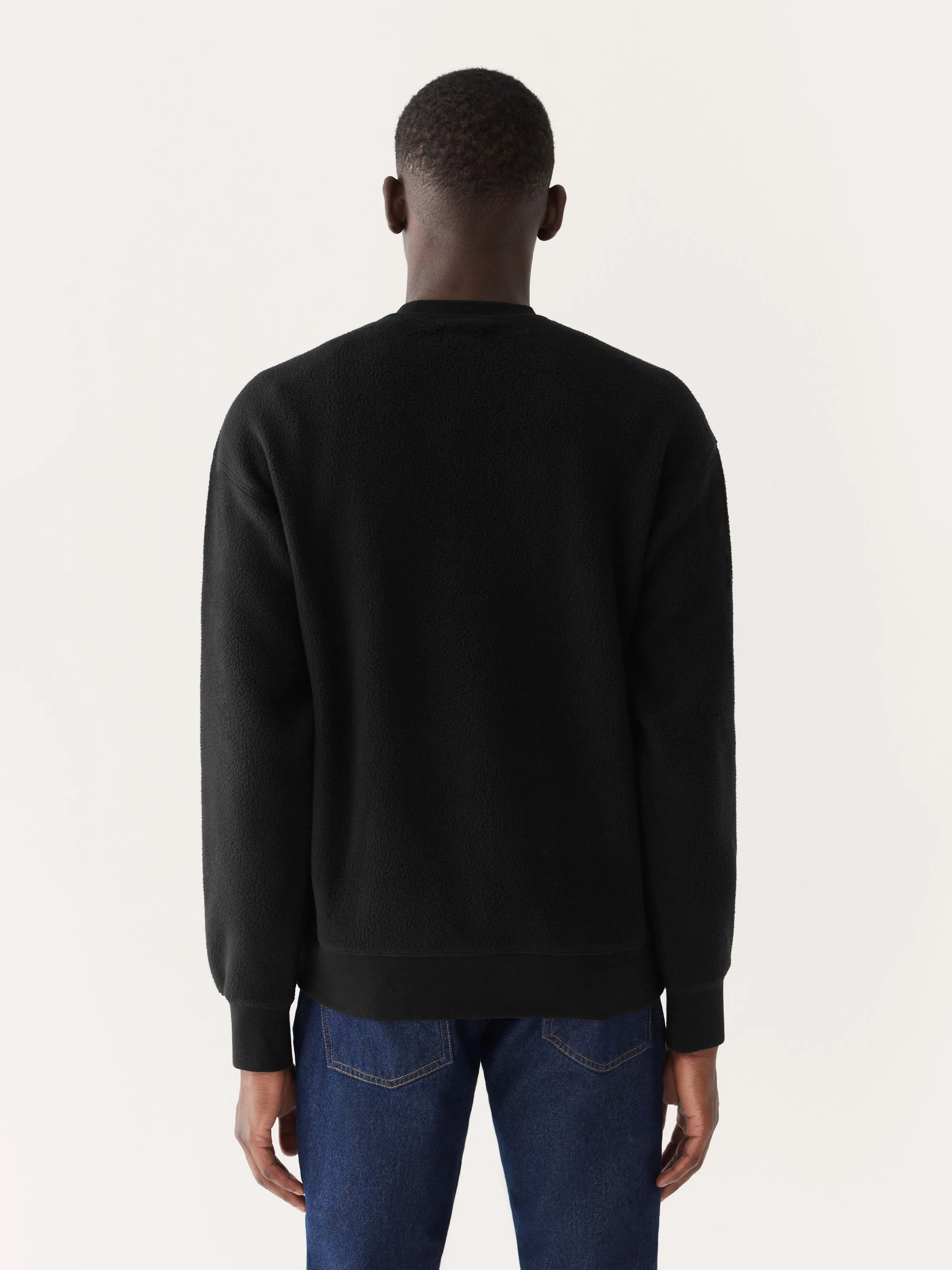 The Explorer Polar Fleece Crewneck in Black