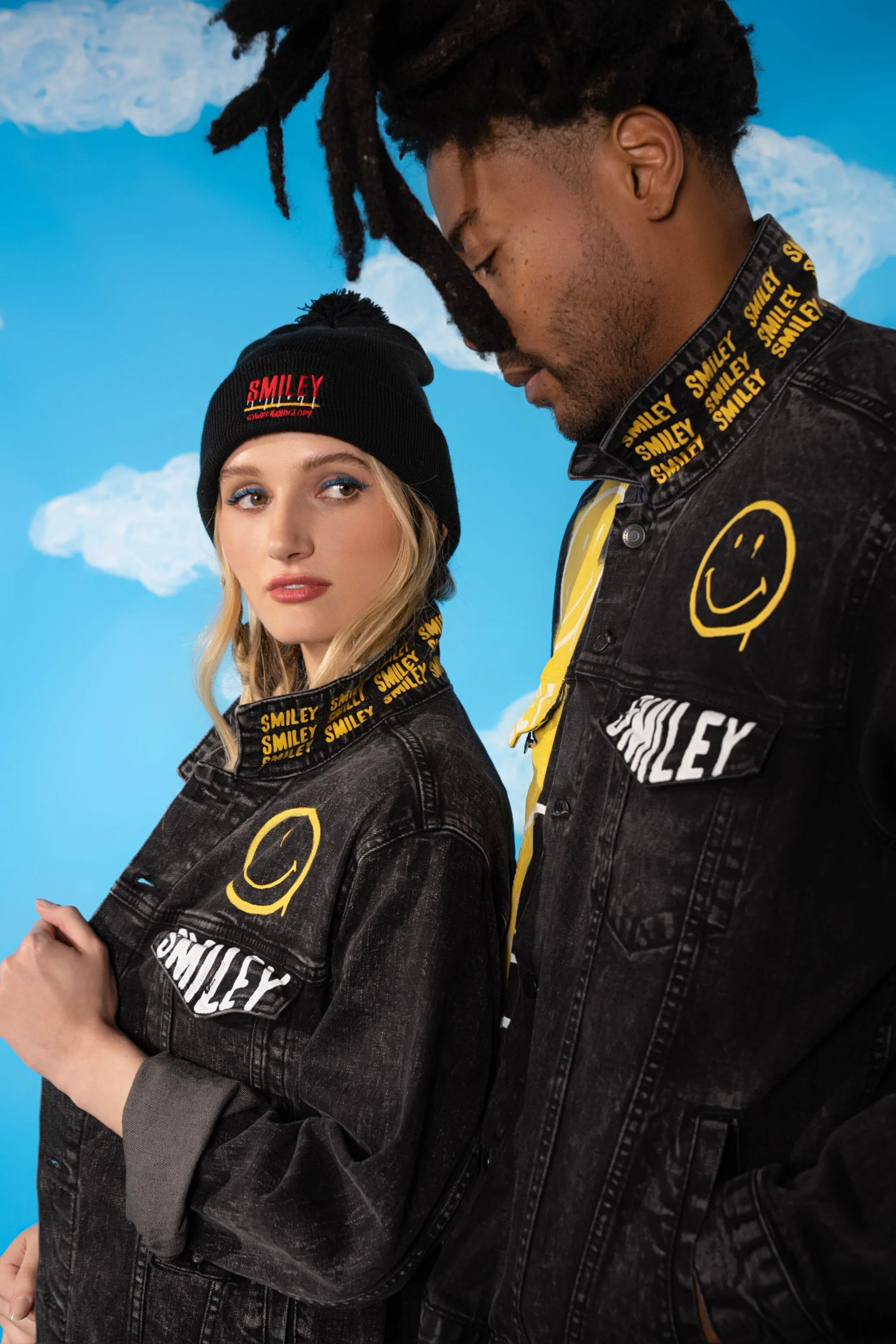 'The Smiley Beanie' Embroidered Hat