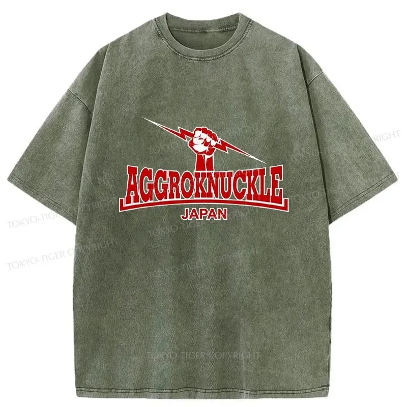 Tokyo-Tiger AGGROKNUCKLE Japan Washed T-Shirt