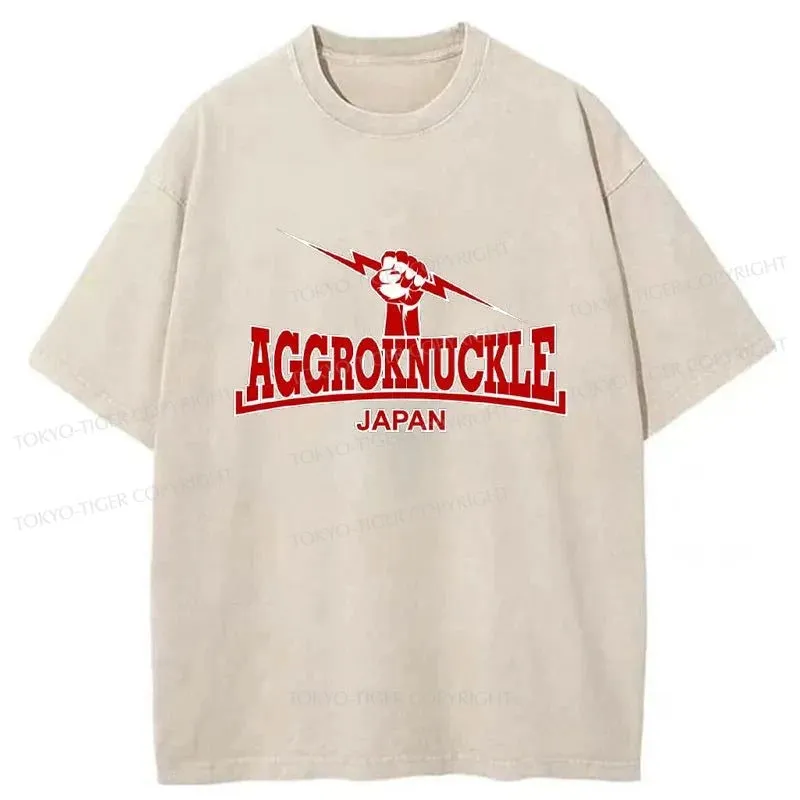 Tokyo-Tiger AGGROKNUCKLE Japan Washed T-Shirt