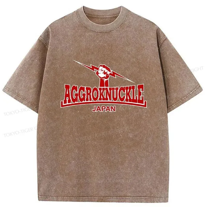 Tokyo-Tiger AGGROKNUCKLE Japan Washed T-Shirt