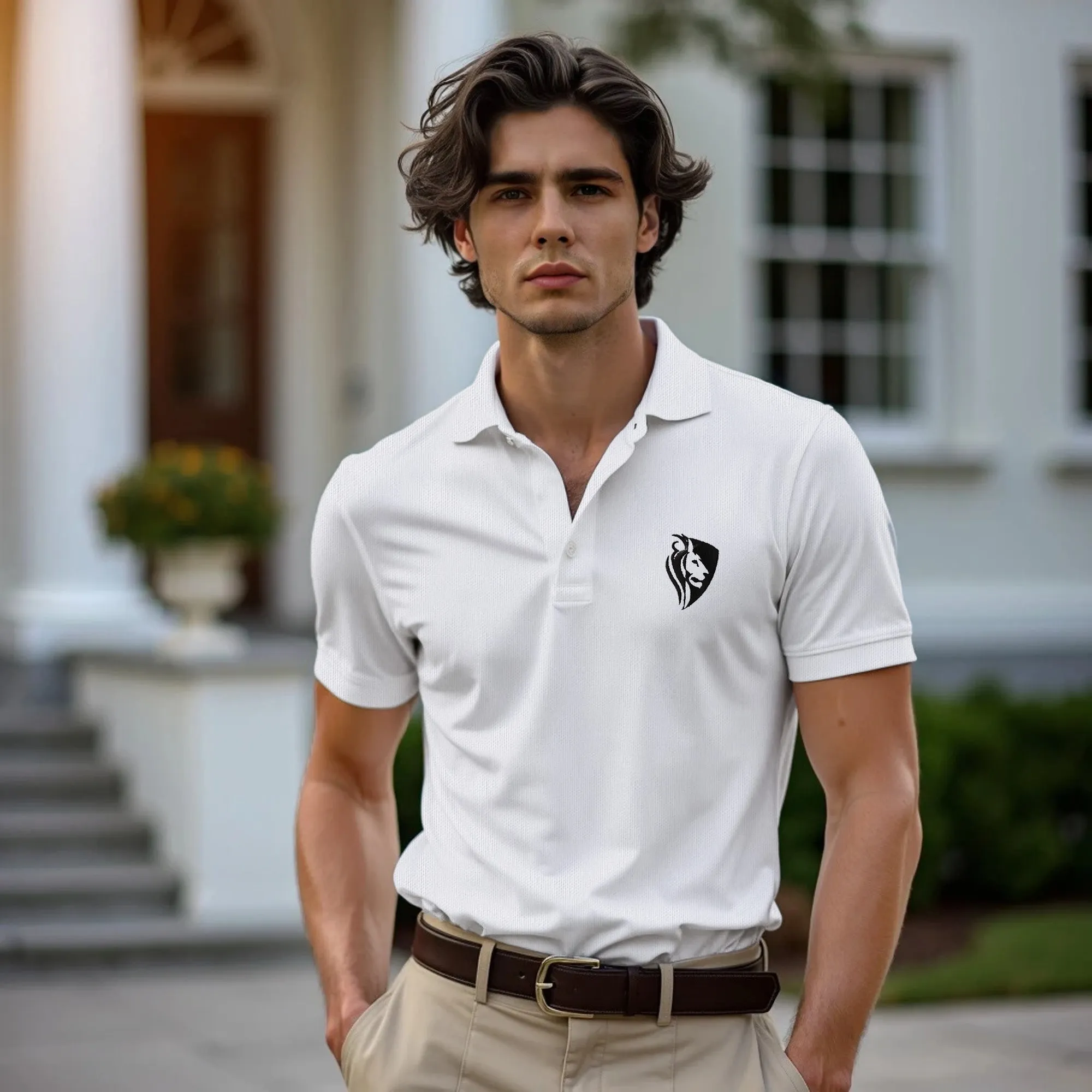 WHITE OLD MONEY POLO